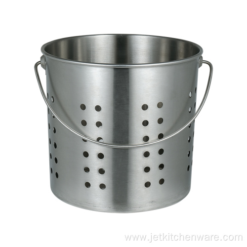 Oblique Style Stainless Steel Strainer Bucket